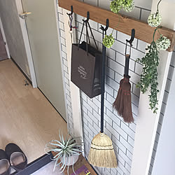 Diy ほうきのインテリア 手作りの実例 Roomclip ルームクリップ