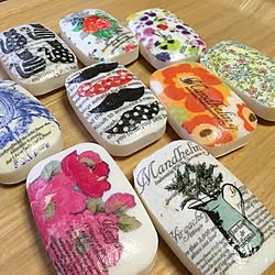 ダイソー 紙ナプキンデコパージュのインテリア実例 Roomclip ルームクリップ