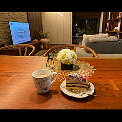 モンブラン/yチェア/無垢ダイニングテーブル/紅茶/お家カフェ...などのインテリア実例 - 2022-02-14 06:41:59