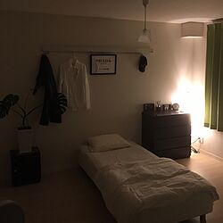ベッド周り/観葉植物/IKEA/一人暮らし/無印良品...などのインテリア実例 - 2017-06-10 23:43:53