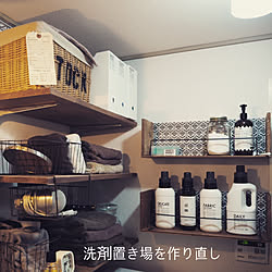 バス/トイレ/ワイン箱/築41年中古マンション/生活感/見せる収納...などのインテリア実例 - 2017-11-05 08:07:34