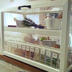ミンネ⇒オーダー調味料ラベル♥/後ろ姿がお気に入り/セリア⇒スパイスボトル♥/定点観測/RCの出会いに感謝です✯*・♡...などのインテリア実例 - 2016-07-09 17:44:29