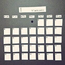 玄関/入り口/カレンダー/マグネットシート/ホワイトボード的カレンダーのインテリア実例 - 2016-01-05 17:22:46