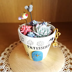 棚/CoffeeHouseちゃんありがとう!/多肉粘土作家さんの作品/可愛いのが好き/毎日の暮らしを楽しむ...などのインテリア実例 - 2020-02-01 08:28:22