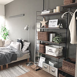 無印良品 ニトリ壁面収納モニター 収納棚 壁面収納 ニトリ などのインテリア実例 11 22 23 24 14 Roomclip ルームクリップ