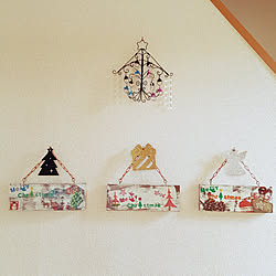 部屋全体/クリスマスツリー/クリスマス/posauruちゃんのワイヤークラフト/posauruちゃんのどんぐり...などのインテリア実例 - 2017-11-04 10:43:17