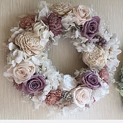 玄関/入り口/ハンドメイド/販売もしてます♡/flower/フラワー...などのインテリア実例 - 2014-10-30 09:47:30