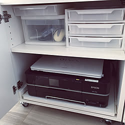 プリンター用紙収納のインテリア実例 Roomclip ルームクリップ