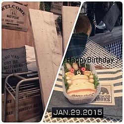 机/インテリアじゃなくてゴメンなさい!/次男6歳Birthday♪/料理は苦手です(;´Д`)/念願の足場板!!...などのインテリア実例 - 2015-01-29 21:22:08
