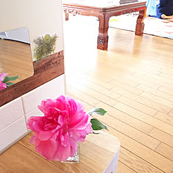 何の花?/休校中の子供たちにお花を/花のある暮らし/ドアリメイク/スツールリメイク...などのインテリア実例 - 2020-04-14 10:08:56