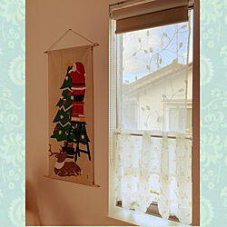 サンタクロース/クリスマス雑貨/小さい窓/細い窓/カフェカーテン...などのインテリア実例 - 2021-11-28 03:18:22