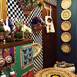 玄関/入り口/夏海組ブルードュパリ/壁紙屋本舗/セルフペイント/イマジンウォールペイント...などのインテリア実例 - 2017-05-22 17:59:59