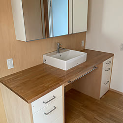 Panasonic洗濯機 ミカド 洗面台のインテリア実例 Roomclip ルームクリップ