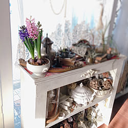 棚/shabbby chic/antique/DIY/ブログで紹介してます!...などのインテリア実例 - 2019-02-12 14:46:13