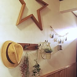 壁/天井/フェイクグリーン/車輪オブジェ/ウッドスターDIY/平屋...などのインテリア実例 - 2017-04-20 15:02:17