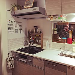 キッチン/ダイソーリメイクシート/ダイソー/100均/セリア...などのインテリア実例 - 2016-11-01 18:14:40