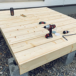 コレ、DIYしたよ!/DIY/ウッドデッキ/ウッドデッキDIY /子どもと暮らす...などのインテリア実例 - 2020-05-14 13:13:37
