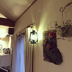 壁 天井 ハイビスカスクロス トラディスカンティア 壁紙 二世帯住宅の二階 などのインテリア実例 17 09 10 08 15 21 Roomclip ルームクリップ