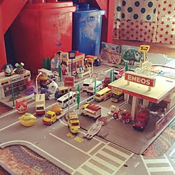 部屋全体/印刷したケイタクン達/古い家/ごちゃごちゃ/どこまでもカラフル...などのインテリア実例 - 2014-09-08 10:16:09