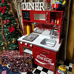 キッチン/グッドデザイン/coca-cola/DIY/アメリカンダイナー風...などのインテリア実例 - 2017-01-07 01:39:45