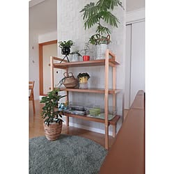 棚/ステンレスワイヤーバスケット/無印良品/IKEAのラグ/PUEBCO...などのインテリア実例 - 2016-08-11 14:28:54