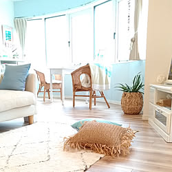 部屋全体/beach house/観葉植物のある部屋/インスタ→aloha_kaoren/コースタルリビング...などのインテリア実例 - 2018-05-13 13:36:13