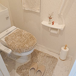 スリッパ しまむら トイレカバー マット トイレマット トイレカバー などのインテリア実例 05 13 13 07 00 Roomclip ルームクリップ