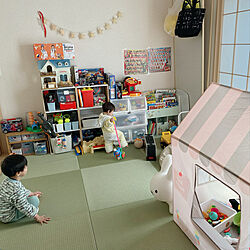 子供部屋/おもちゃ棚/おもちゃ収納/リビングのインテリア実例 - 2021-02-11 10:21:59