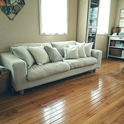 クッションカバー ルルドマッサージクッション リビング ハンドメイド デニムリメイク などのインテリア実例 17 07 13 18 05 56 Roomclip ルームクリップ