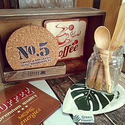 棚/10分でできる/coffeeフィルター入れ/コースター好き/NO GREEN NO LIFE...などのインテリア実例 - 2017-01-13 12:16:31