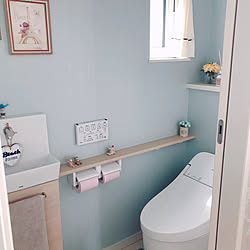 リリカラ 床 ディズニー アクセントクロス バス トイレ ルノン 壁紙 などのインテリア実例 17 09 09 09 56 56 Roomclip ルームクリップ