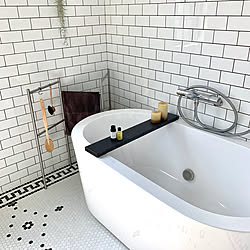 IKEA タオルハンガー/ボディブラシ/ダイソー/バスタブ/サンワカンパニー...などのインテリア実例 - 2019-08-25 07:51:34