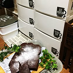 キッチン/木工用ボンドでデコパージュ/衣装ケースリメイク/niko and… /ダイソーのアルミホイル...などのインテリア実例 - 2016-11-22 15:30:42