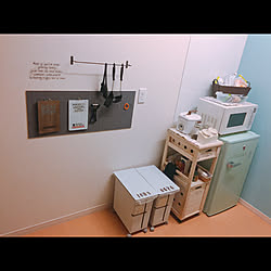 キッチンワゴン/カリフォルニアスタイル/可愛い/簡単DIY/Can☆Do...などのインテリア実例 - 2019-03-09 10:00:37