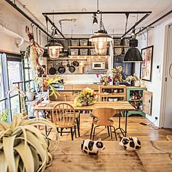 部屋全体/骨董品/リビング/ガラクタ/サンジョルディフラワーズ...などのインテリア実例 - 2017-02-20 20:52:19
