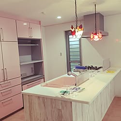 ピンク トクラスキッチンのインテリア実例 Roomclip ルームクリップ
