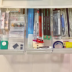 棚/小物収納/ストック/文房具/学用品 収納...などのインテリア実例 - 2018-06-15 19:28:45