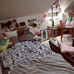 ベッド周り/いいね!コメントありがとうございます☆/いいね、お返しができなくてごめんなさい。/スッキリ暮らしたいのに/安定のゴチャゴチャ...などのインテリア実例 - 2020-11-27 00:01:31