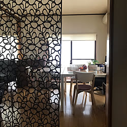 19 4 11 パーテーション ニトリ リビング 間仕切りカーテン などのインテリア実例 19 04 12 00 01 25 Roomclip ルームクリップ