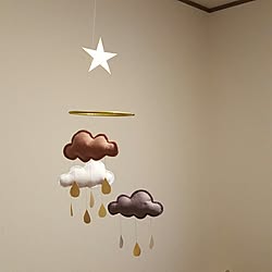 ベッド周り/the butter flying風/雲/手作り/賃貸...などのインテリア実例 - 2017-03-14 06:55:03