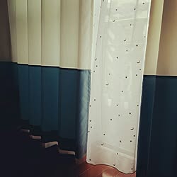 バイカラーのカーテンのインテリア実例 Roomclip ルームクリップ