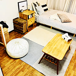 ラグを重ねてみた!/ラグ/グレー/お気に入り/DIY...などのインテリア実例 - 2019-05-25 18:43:18