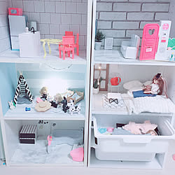 セリア リカちゃんハウスdiyのインテリア 手作りの実例 Roomclip ルームクリップ