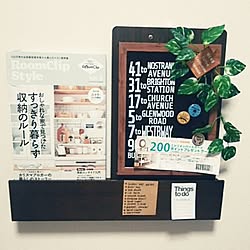 リビング/RoomClip Style/ブラックボード/100均/セリア...などのインテリア実例 - 2016-06-23 21:57:52