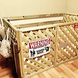 ラティス 犬 ペットサークル ガーデン用ラティス 部屋全体 などのインテリア実例 17 03 02 21 07 45 Roomclip ルームクリップ