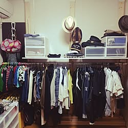 部屋全体 ディアウォール棚 衣装部屋改造 Diy 無印良品のインテリア実例 16 12 30 16 52 40 Roomclip ルームクリップ 部屋全体 ディアウォール棚 衣装部屋改造 Diy 無印良品のインテリア実例 16 12 30 16 52 40 Roomclip ルームクリップ