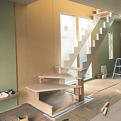 リビング階段 トキワ 壁紙のインテリア実例 Roomclip ルームクリップ