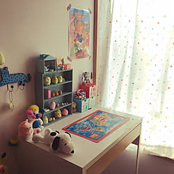 しまむらのラグ カーテン すみっこぐらし 部屋全体のインテリア実例 03 05 21 13 23 Roomclip ルームクリップ