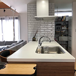 クリナップ ステディア/ペニンシュラキッチン/カフェ風/勾配天井/マイホーム計画中の方と繋がりたい...などのインテリア実例 - 2020-04-27 10:19:46