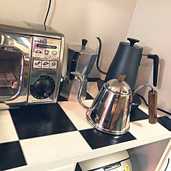 棚/トースター/木製ドリップポット/温調ケトル/くらしのeショップモニター...などのインテリア実例 - 2019-01-19 16:47:05